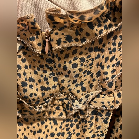 ☀️NWOT Leopard Ruffle Dress☀️ - Picture 6 of 10